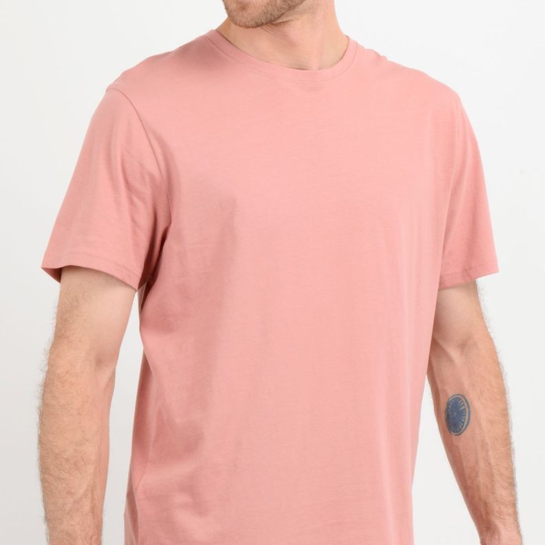 POLERA MANGA CORTA EAST CLIFF BASIC  ROSADO-5