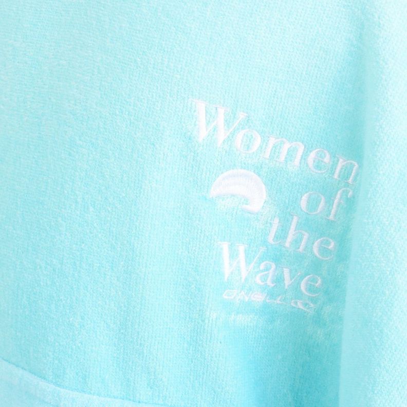 PONCHO TOALLA WOW GIRL  AZUL TURQUESA / AGUA-5