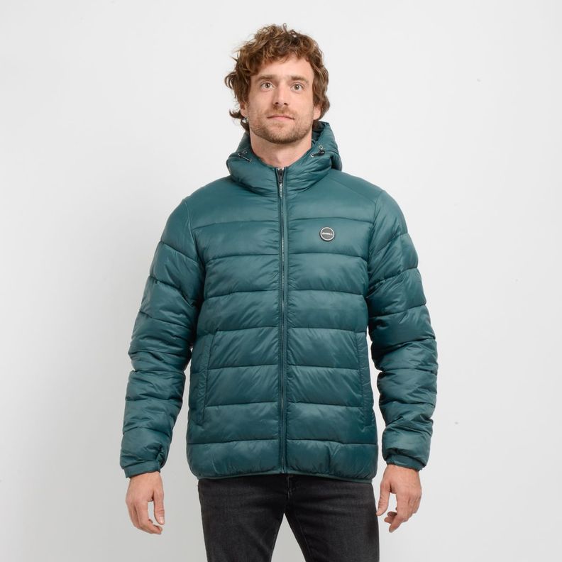 PARKA GLASSY PUFF II VERDE OSCURO-0