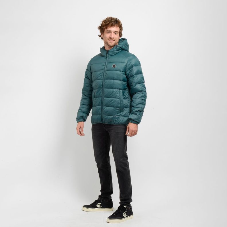 PARKA GLASSY PUFF II VERDE OSCURO-2