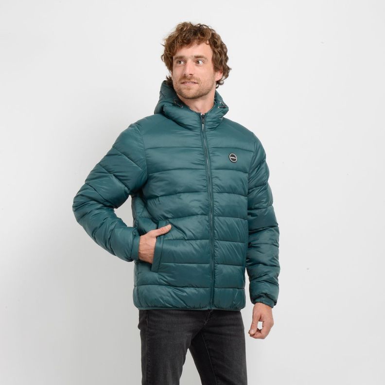 PARKA GLASSY PUFF II VERDE OSCURO-3