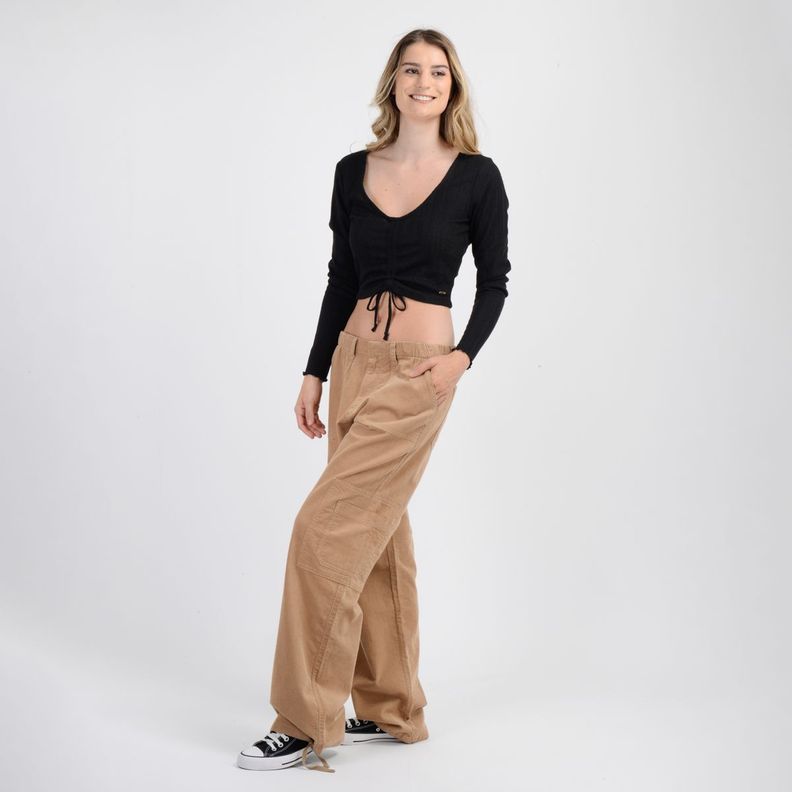 PANTALON COTELE KREE CAFÉ CLARO-2