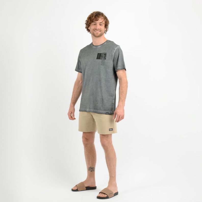 POLERA MANGA CORTA CRUCER GRIS-1