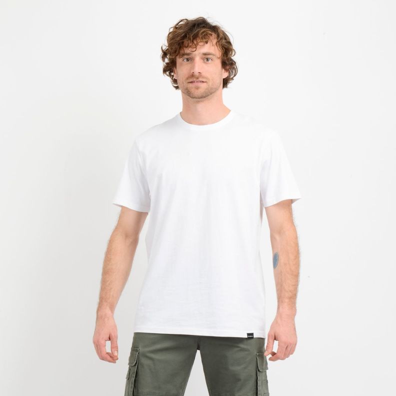 POLERA MANGA CORTA EAST CLIFF BASIC  BLANCO-0