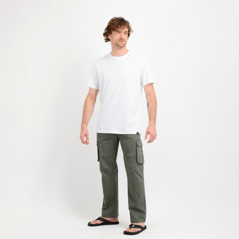 POLERA MANGA CORTA EAST CLIFF BASIC  BLANCO-1
