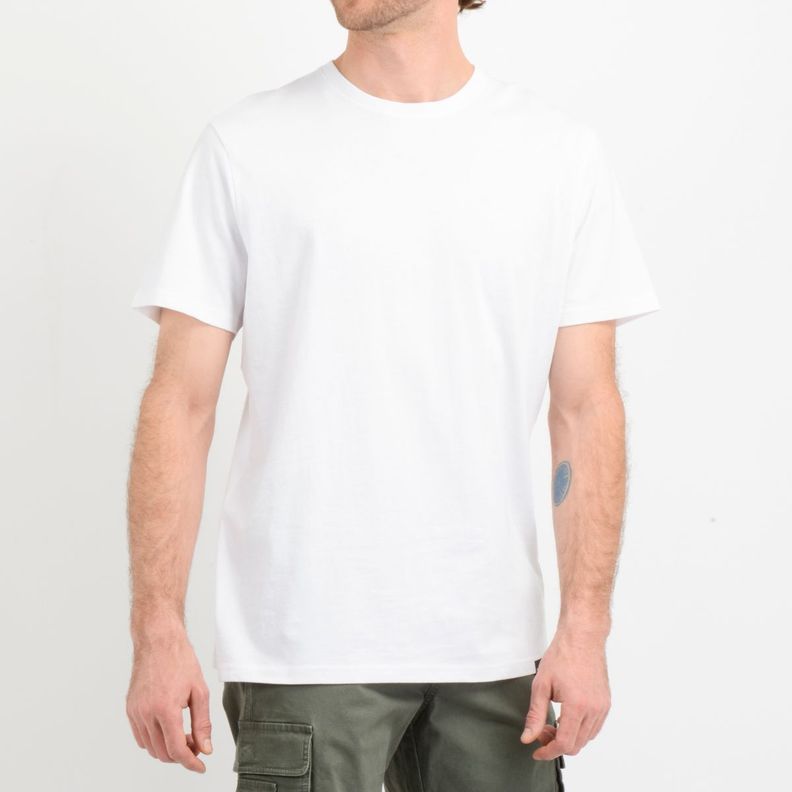 POLERA MANGA CORTA EAST CLIFF BASIC  BLANCO-5
