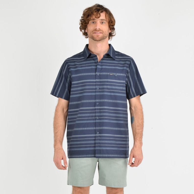 CAMISA MANGA CORTA SEAFARING STRIPÈ AZUL-0