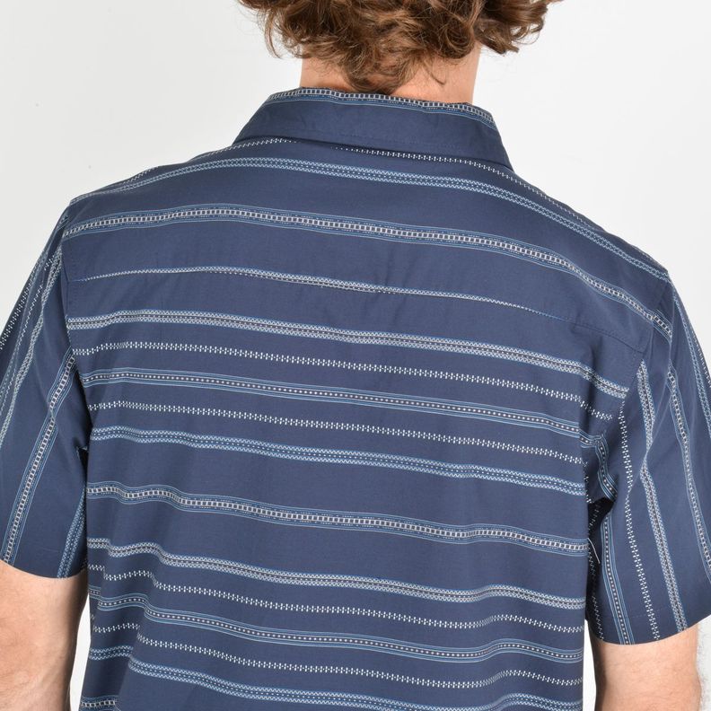 CAMISA MANGA CORTA SEAFARING STRIPÈ AZUL-5