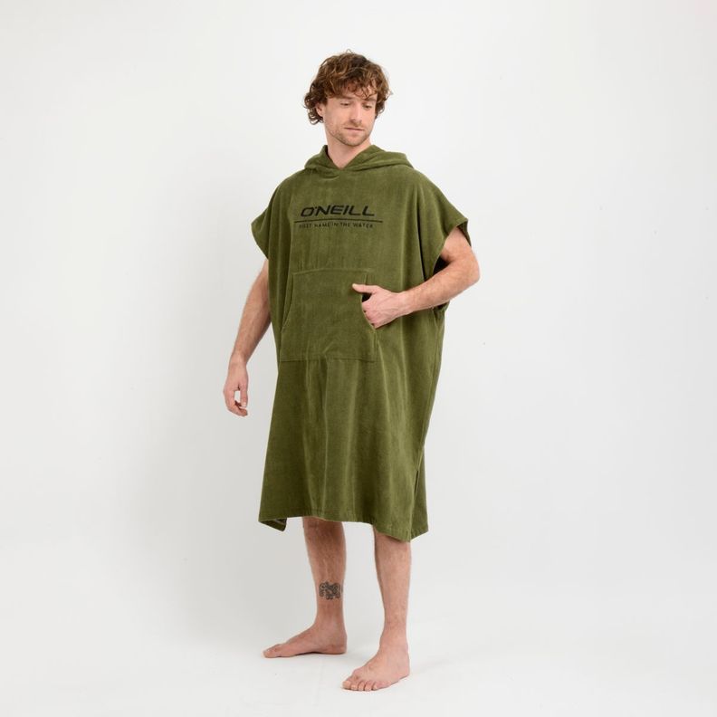 PONCHO TOALLA CALI  VERDE OSCURO-1
