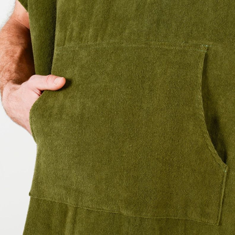 PONCHO TOALLA CALI  VERDE OSCURO-5