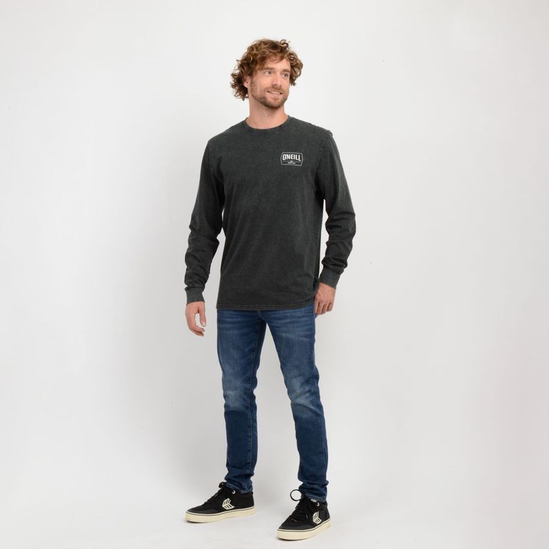 POLERA MANGA LARGA DITHER  NEGRO-2