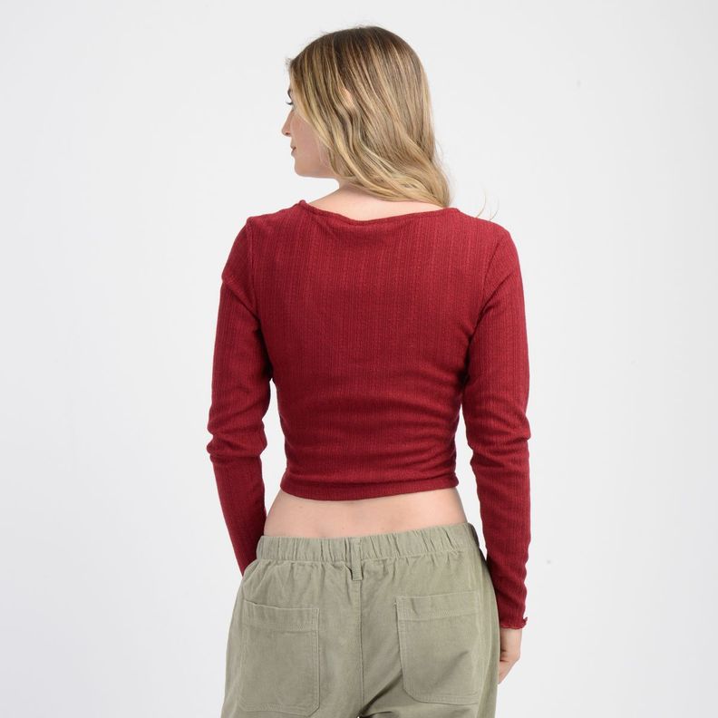 POLERA MANGA LARGA MARLENE ROJO-1