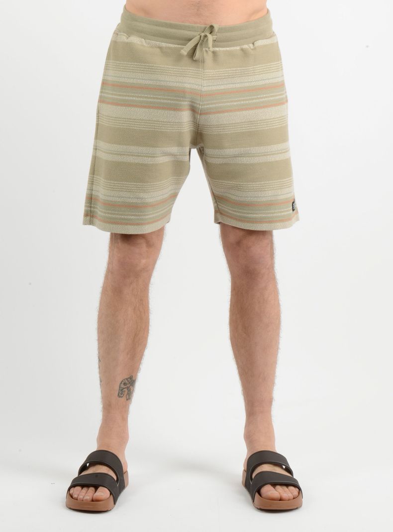 BERMUDA BAVARO  STRIPE SHORT  BEIGE-2
