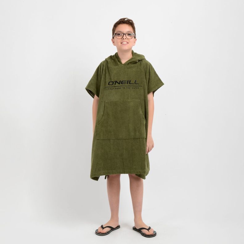 PONCHO TOALLA CALI BOY VERDE OSCURO-0