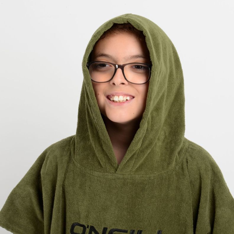 PONCHO TOALLA CALI BOY VERDE OSCURO-5