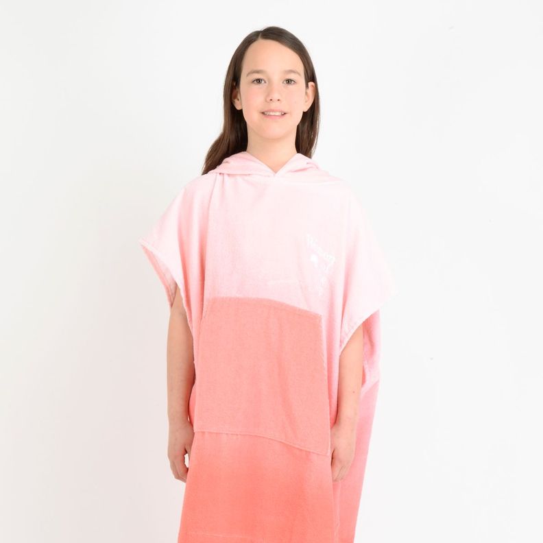 PONCHO TOALLA WOW GIRL  NARANJO-0