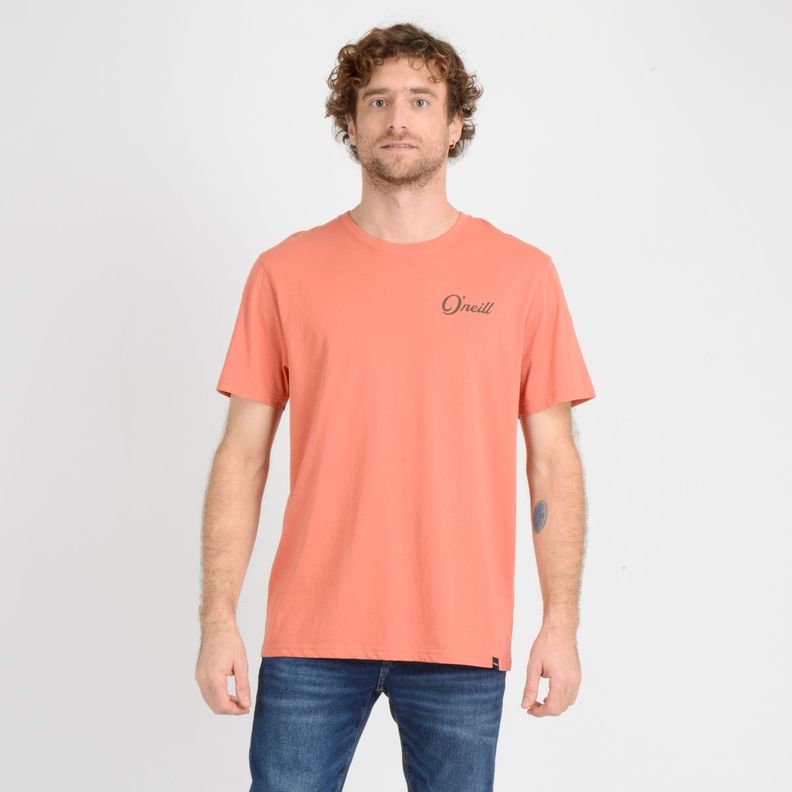 POLERA MANGA CORTA COMBO  NARANJO-0