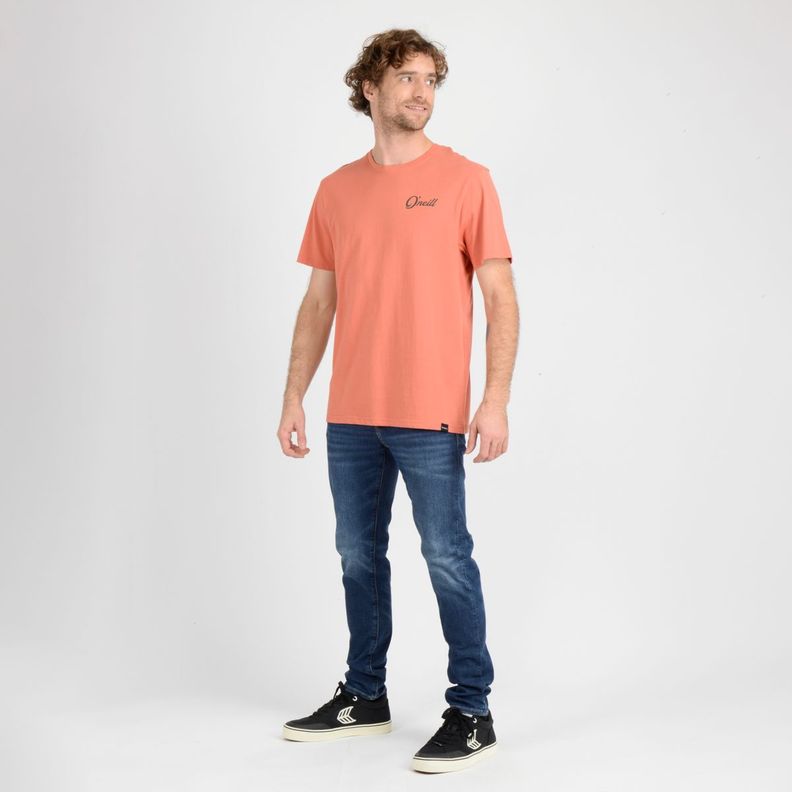 POLERA MANGA CORTA COMBO  NARANJO-1