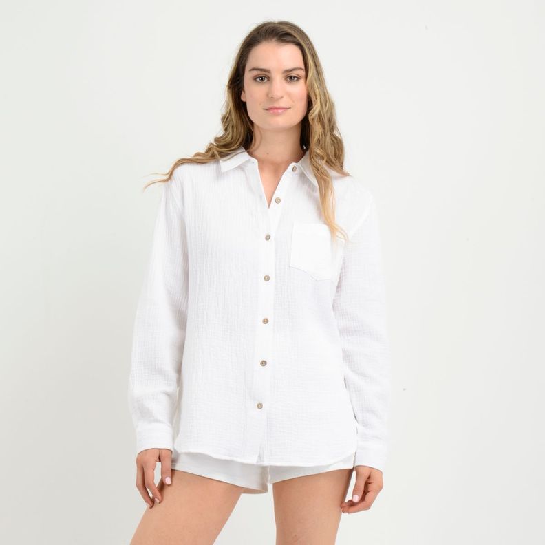 BLUSA MANGA LARGA LENI  BLANCO-0