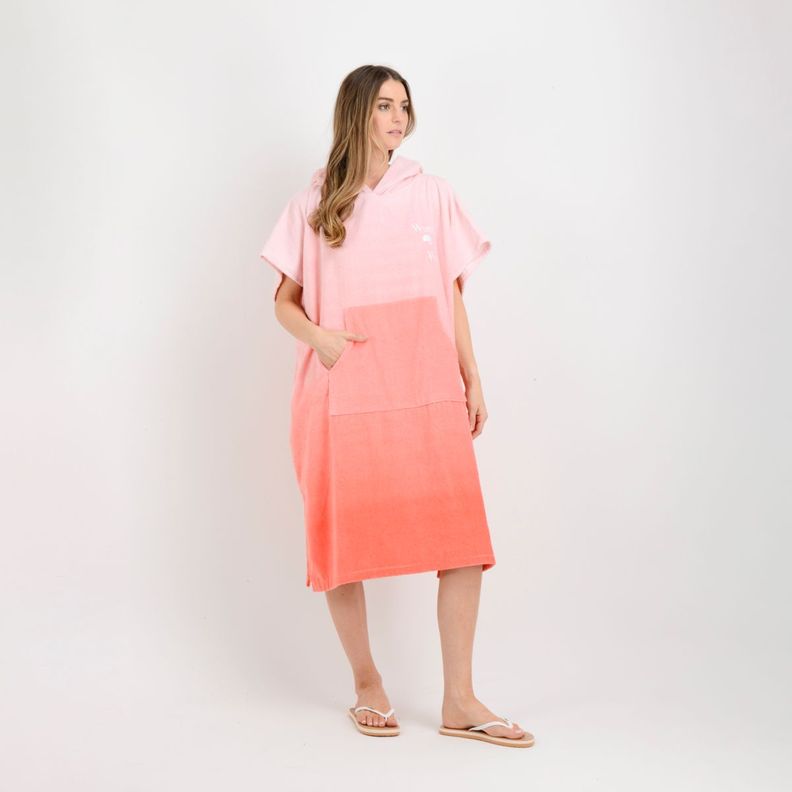 PONCHO TOALLA WOW NARANJO-2