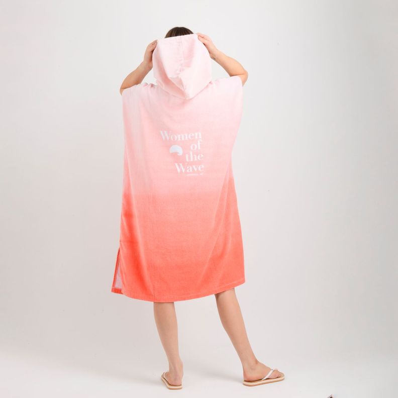PONCHO TOALLA WOW NARANJO-3