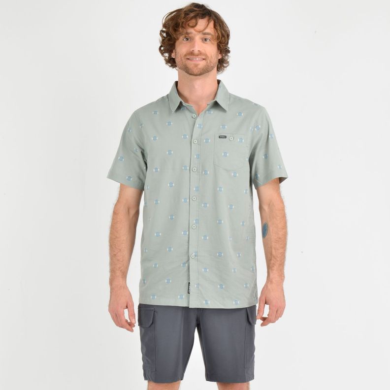 CAMISA MANGA CORTA HORIZON  VERDE-0