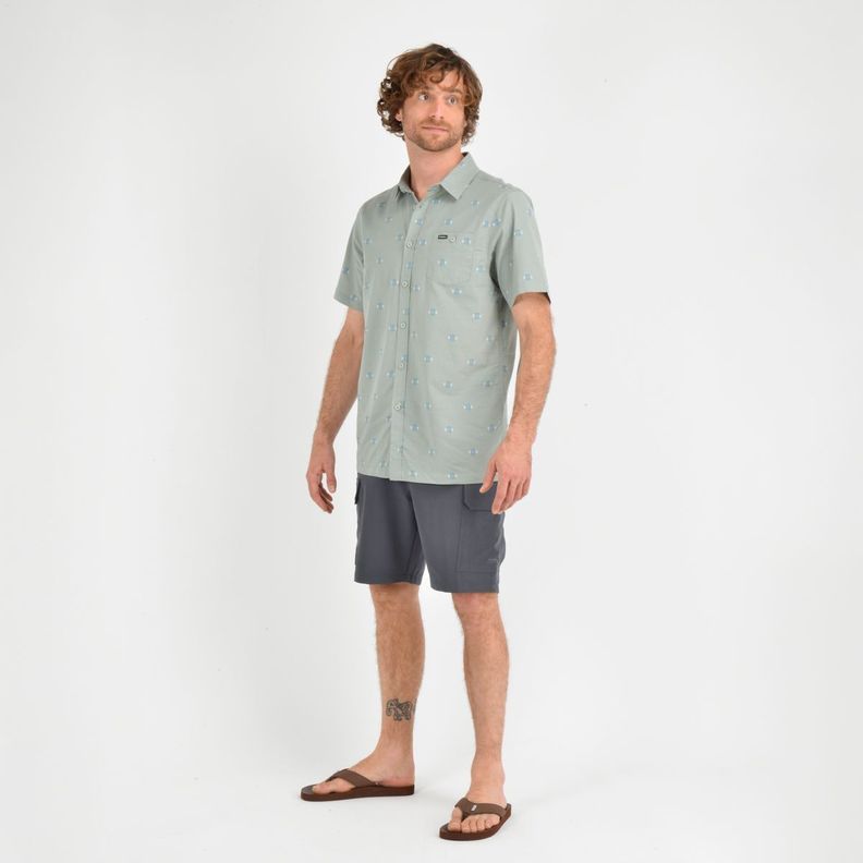 CAMISA MANGA CORTA HORIZON  VERDE-1