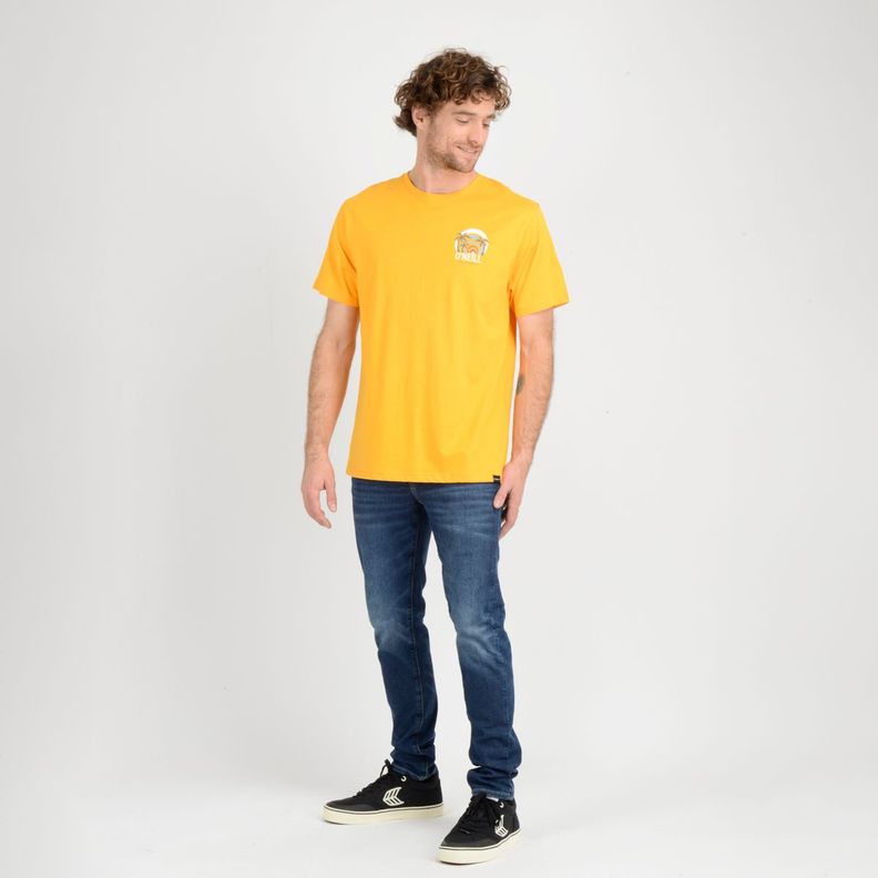 POLERA MANGA CORTA REPEATER  AMARILLO-1
