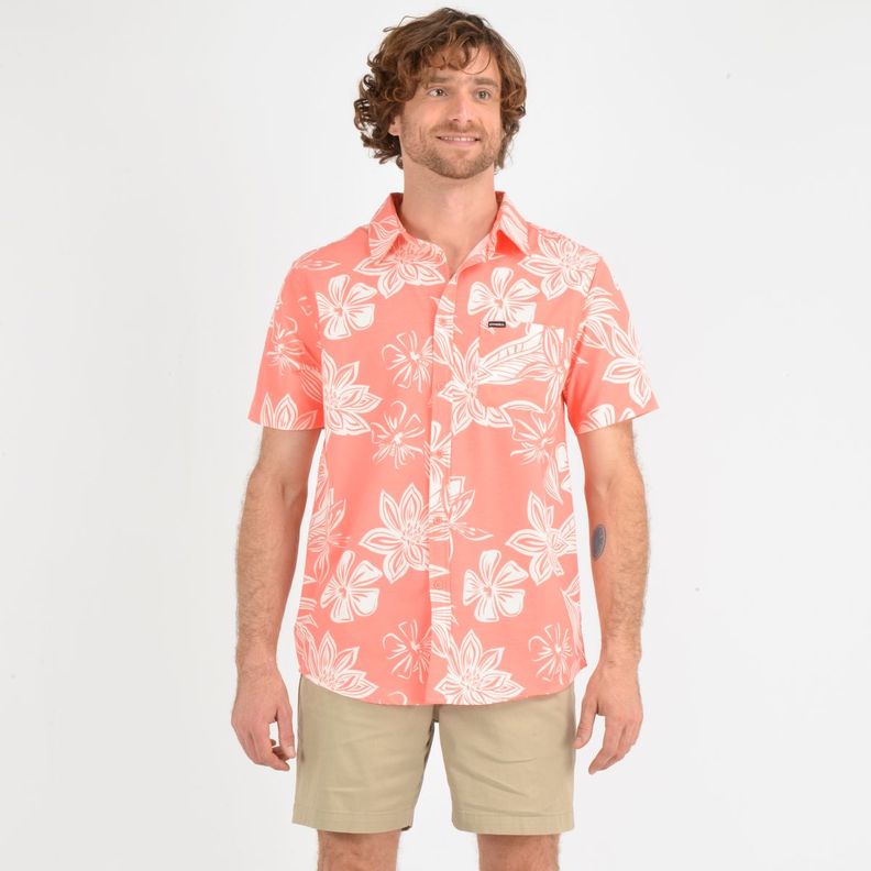 CAMISA MANGA CORTA TVLR UPF TRAVERSE  NARANJO-0
