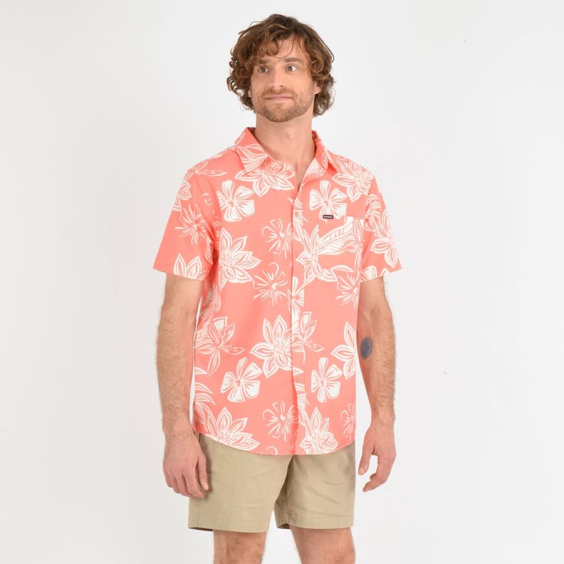 CAMISA MANGA CORTA TVLR UPF TRAVERSE  NARANJO-2
