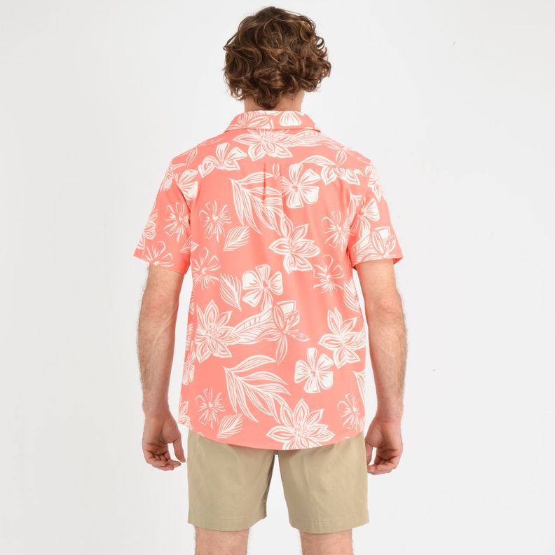 CAMISA MANGA CORTA TVLR UPF TRAVERSE  NARANJO-3