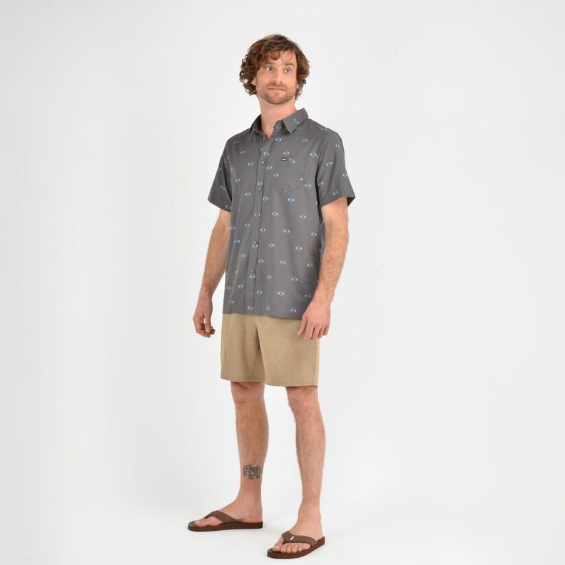 CAMISA MANGA CORTA HORIZON  GRIS-1