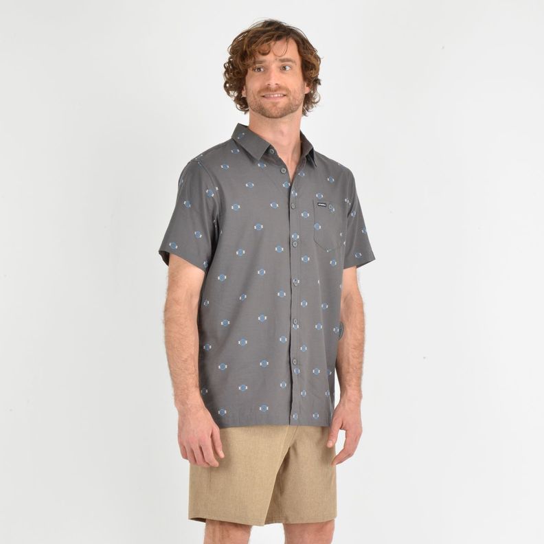 CAMISA MANGA CORTA HORIZON  GRIS-2