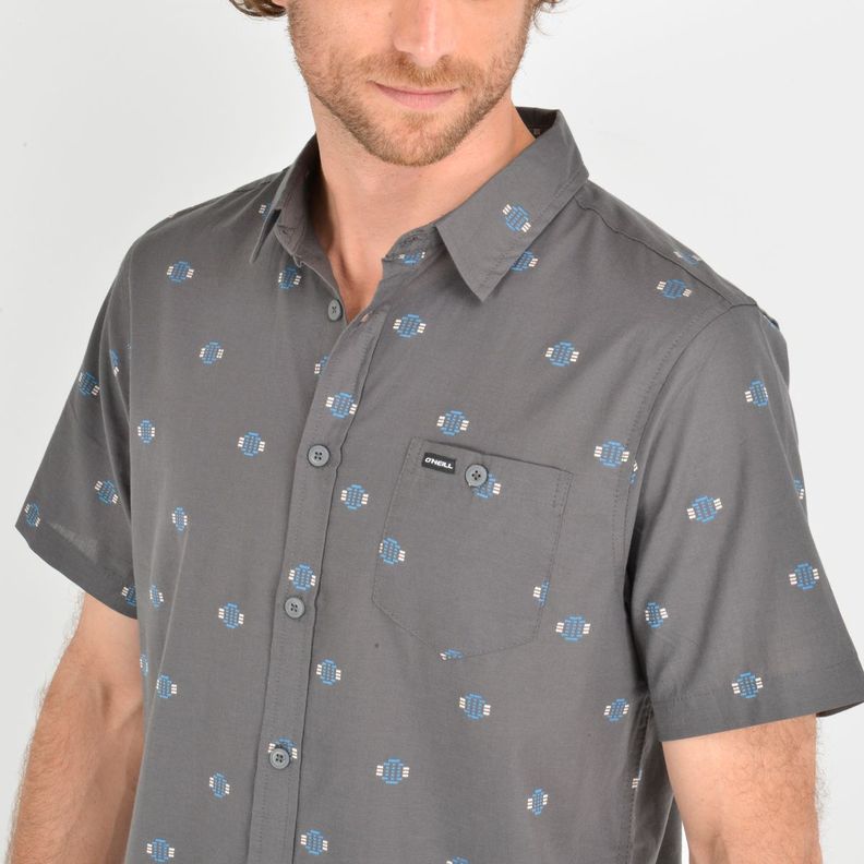 CAMISA MANGA CORTA HORIZON  GRIS-4