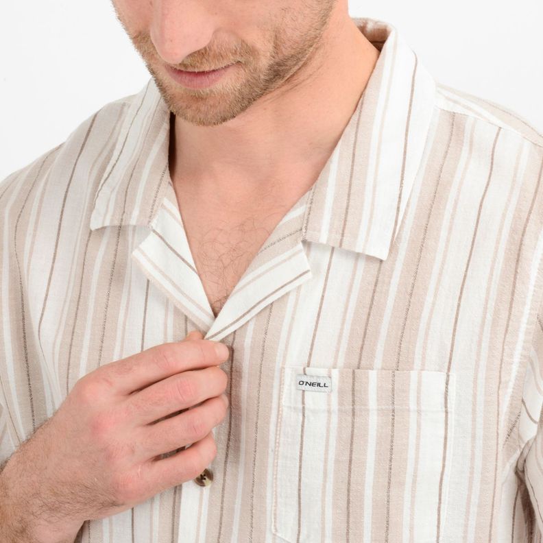 CAMISA MANGA CORTA RIVERA  BEIGE-5