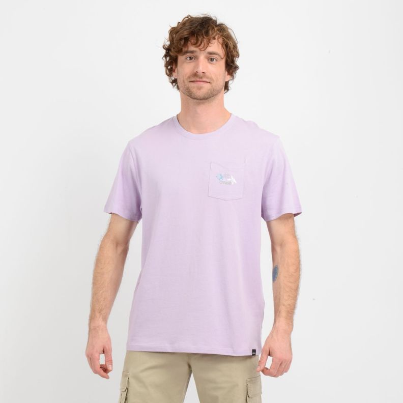 POLERA MANGA CORTA OG FLOWER  MORADO-0
