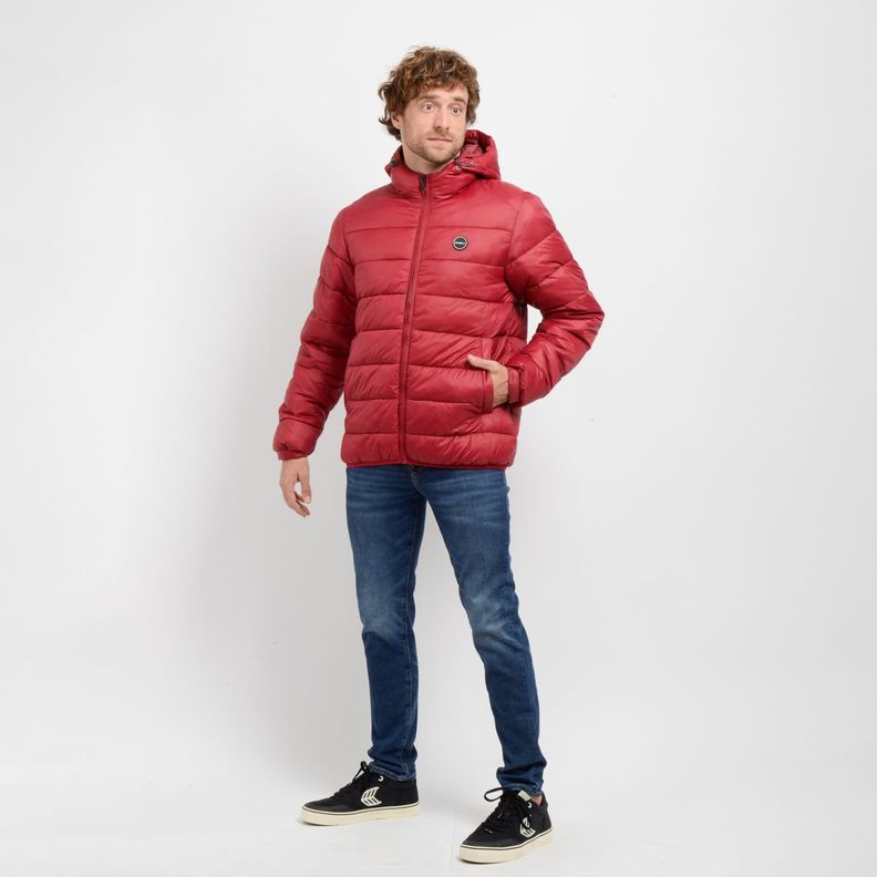 PARKA GLASSY PUFF II ROJO OSCURO-2