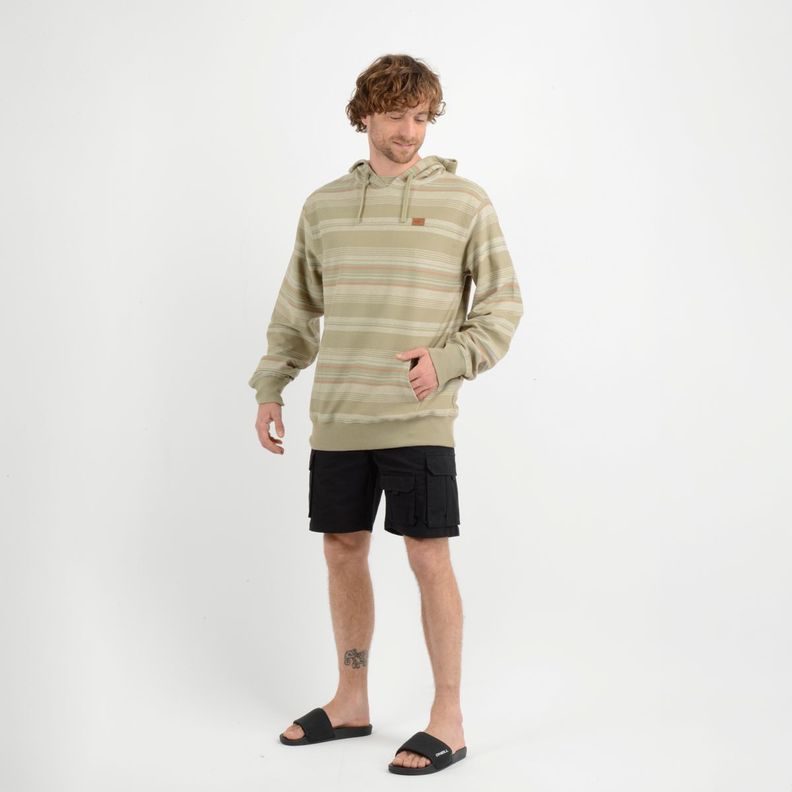 POLERON HOODIE BAVARO STRIPE  BEIGE-1