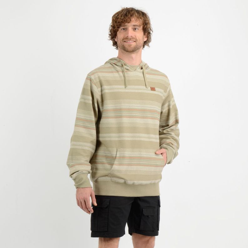POLERON HOODIE BAVARO STRIPE  BEIGE-2