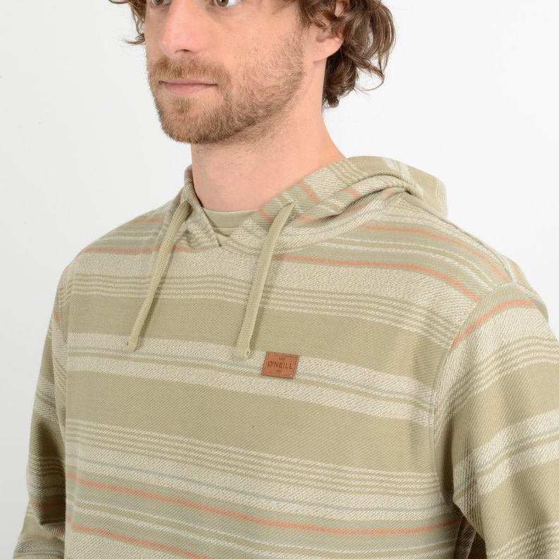 POLERON HOODIE BAVARO STRIPE  BEIGE-4