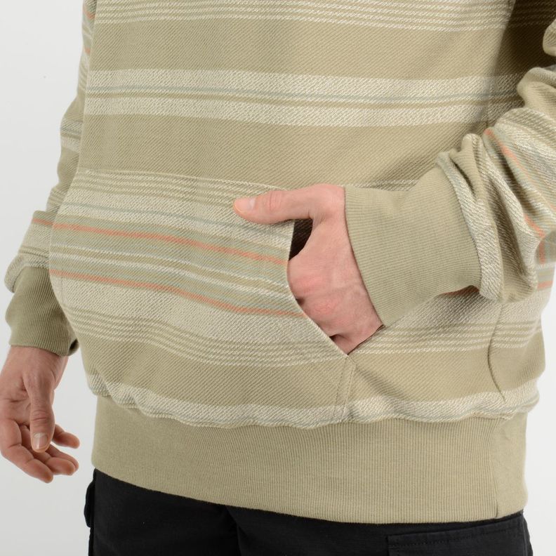 POLERON HOODIE BAVARO STRIPE  BEIGE-5