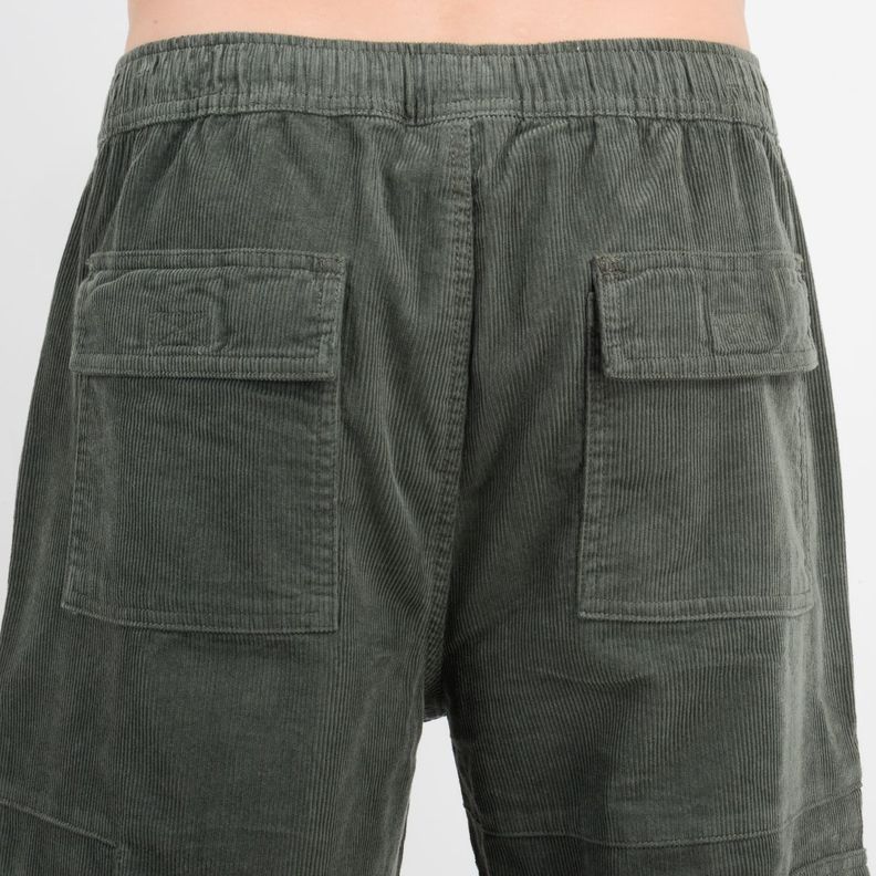 PANTALON COTELE CARGO SURF VERDE OSCURO-3