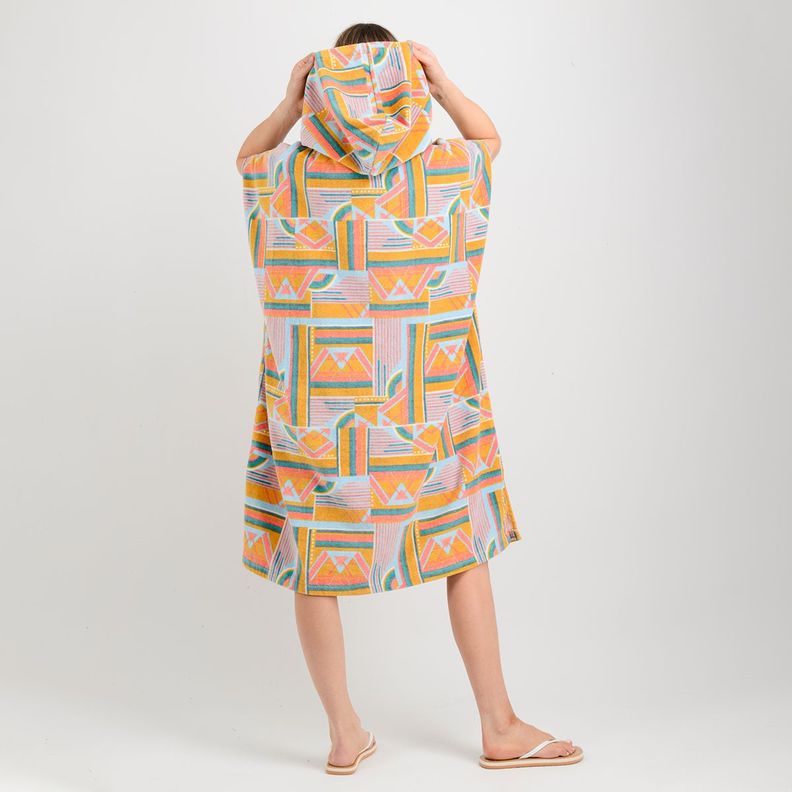 PONCHO TOALLA ARTGEO AMARILLO-2