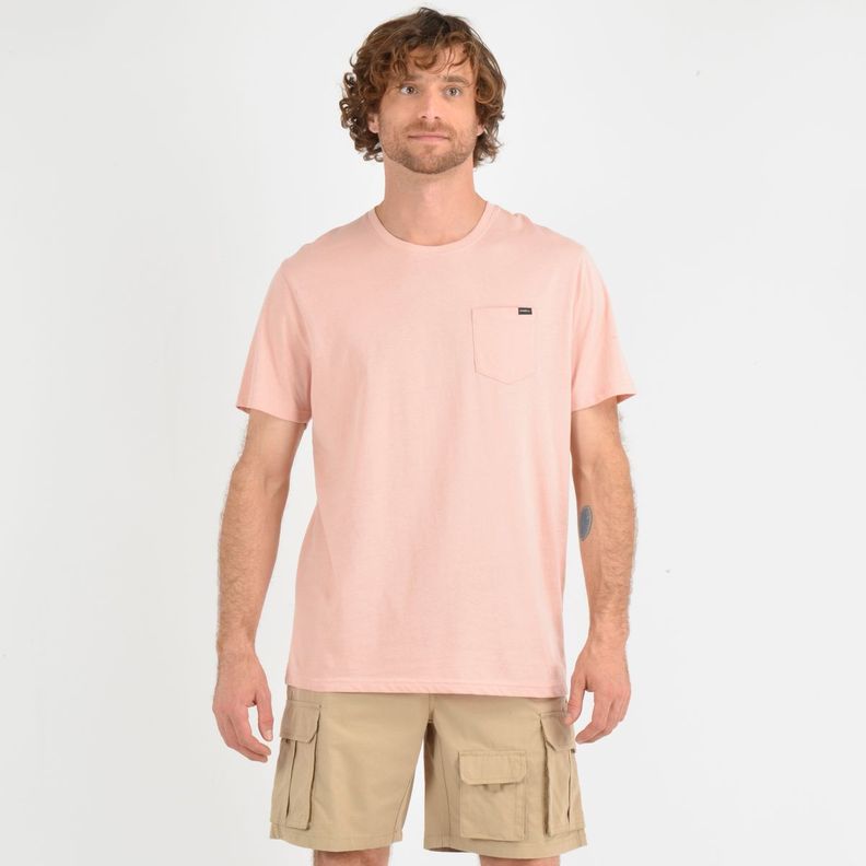 POLERA MANGA CORTA EAST CLIFF  ROSADO-0
