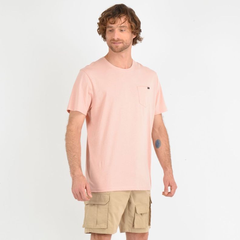 POLERA MANGA CORTA EAST CLIFF  ROSADO-2