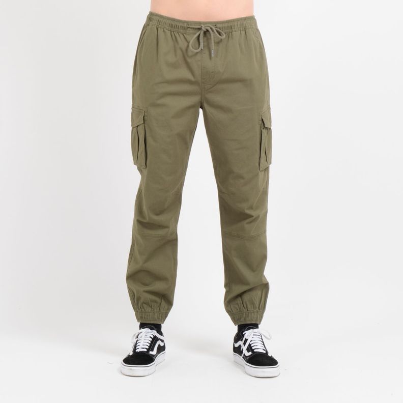 PANTALON DRIFT CARGO VERDE OSCURO-0