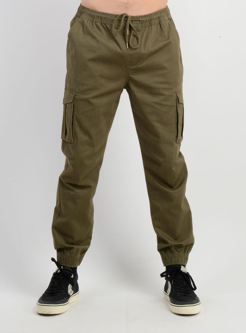 PANTALON DRIFT CARGO VERDE OSCURO S