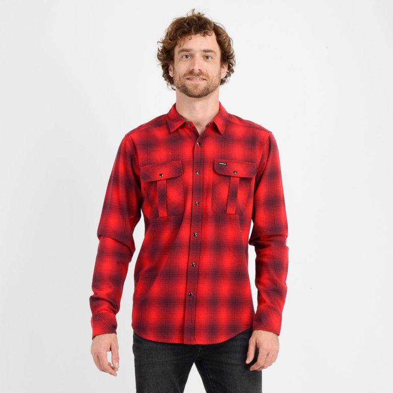 CAMISA FRANELA WINSLOW ROJO-0