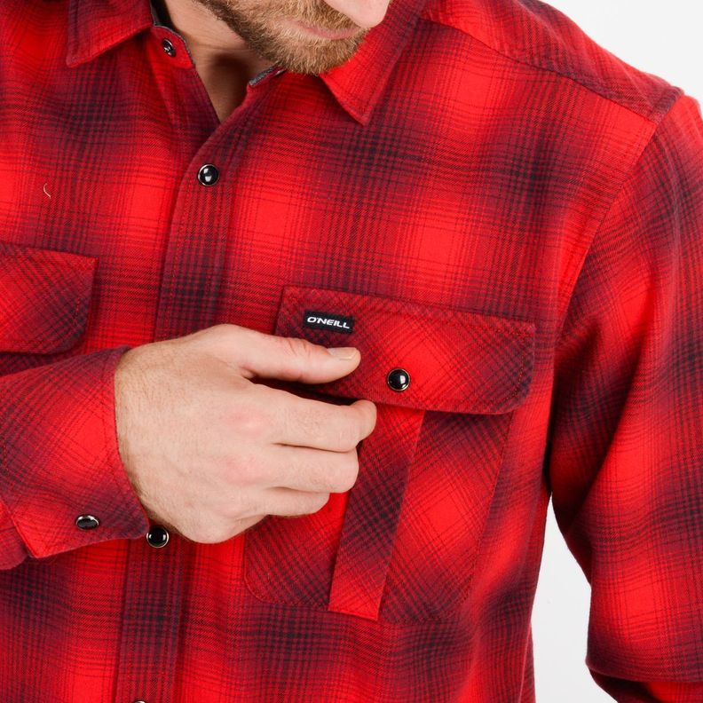 CAMISA FRANELA WINSLOW ROJO-4
