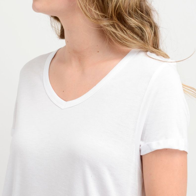 POLERA MANGA CORTA ESSENTIAL  BLANCO-4